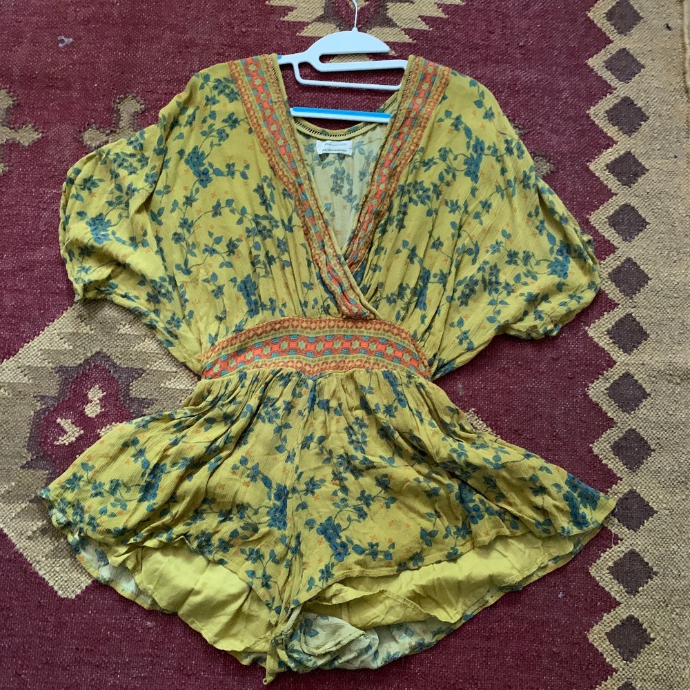 Urban Outfitters Floral Loose Romper